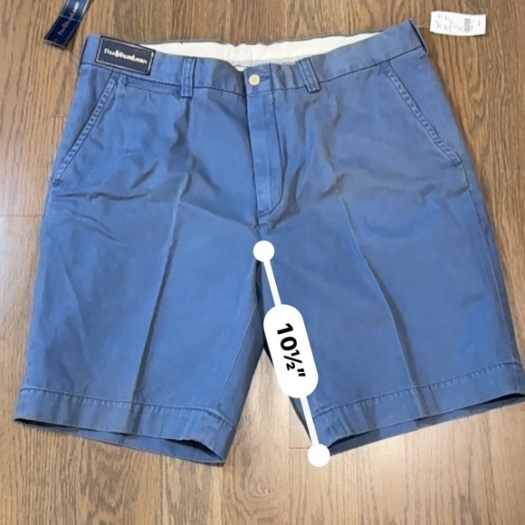 Polo Ralph Lauren Shorts Mens 38 Blue 9" Chino Preppy Pony Twill academia y2k - Picture 7 of 8